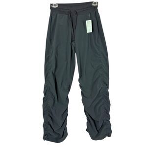 Under Armour Storm Pants Womens S Black Dance Studio Ruche Pull-on Semi Fitted